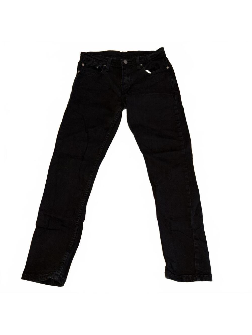Levi's 512 Woman’s 30 x 30 Unisex Slim Taper Fit Black Jeans Classic Denim pants